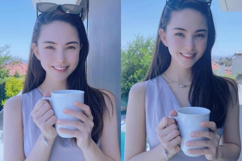 昆凌瘦身秘訣2:多喝水,保持代謝活力。(圖/翻攝自IG@hannah_quinlivan)