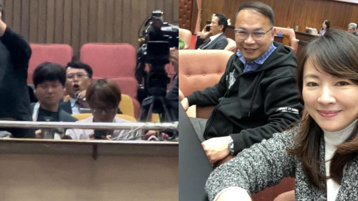 直擊黃國昌「躲議場記者席」　郭昱晴開酸：是多怕王義川？
