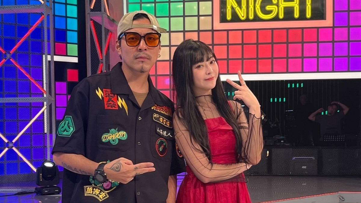 MP魔幻力量前主唱嘎嘎（左）搖身導演，替呂衣喬打造新歌〈人間失格〉MV。（圖／福茂提供）