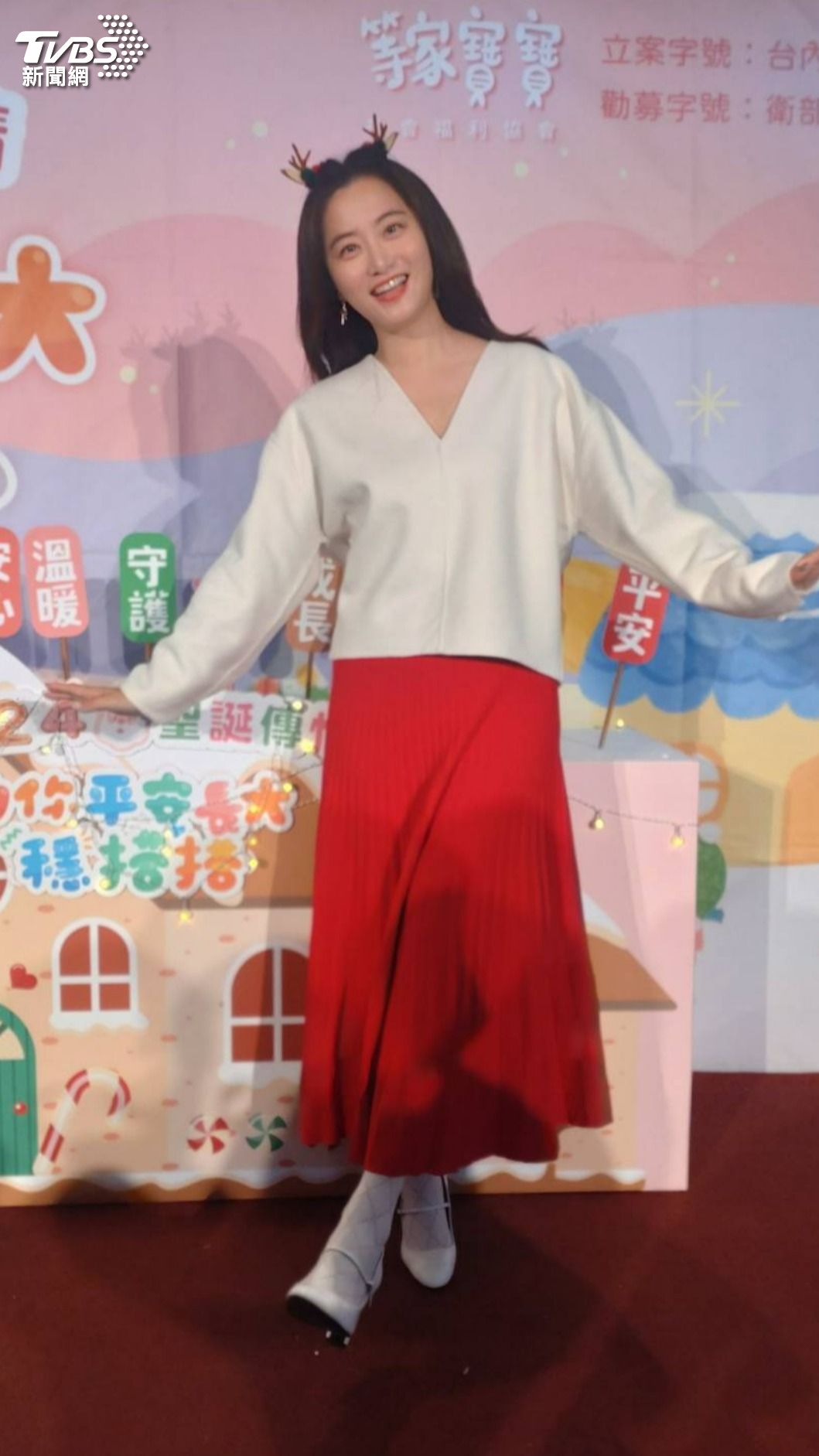 趙小僑心疼女兒感冒,半夜咳到吐。(圖/陳郁文攝)