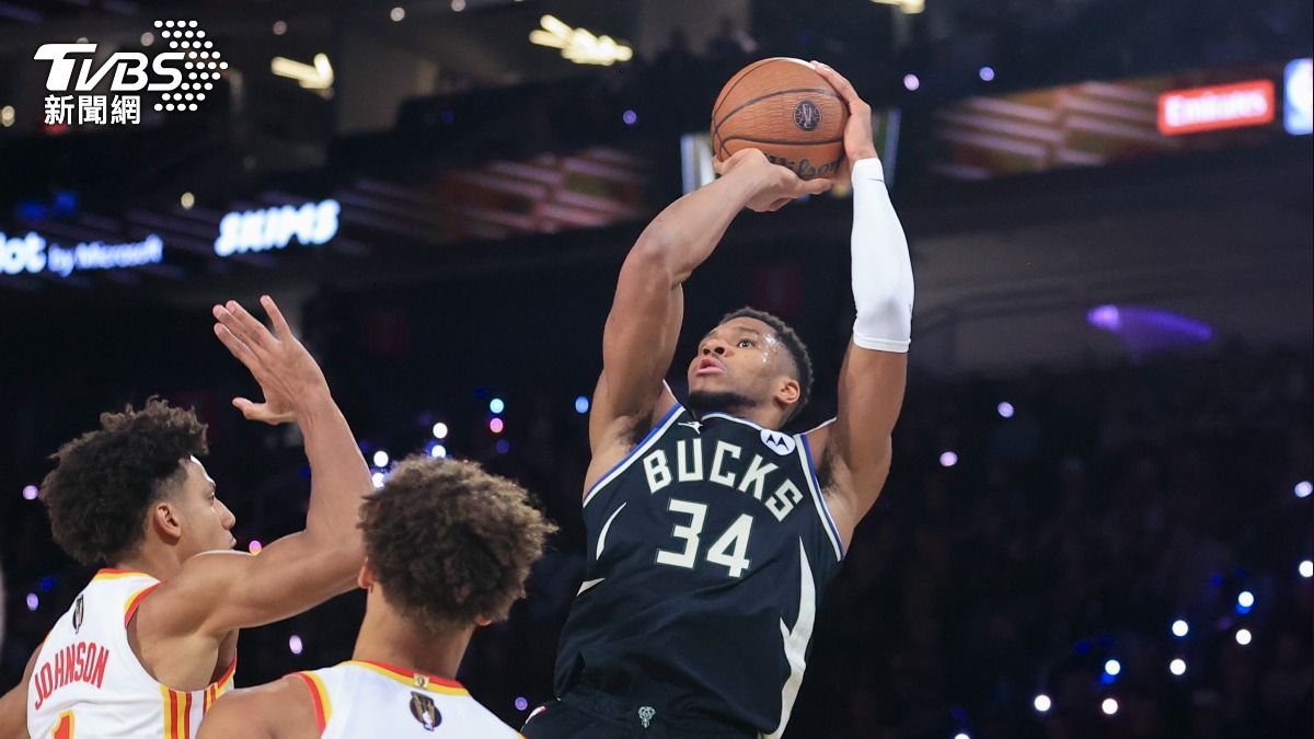NBA／公鹿8分險勝老鷹 「字母哥」準大三元晉NBA盃總冠軍賽