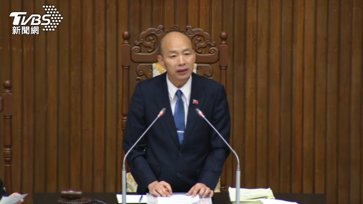 柯建銘喊要罷免立院院長韓國瑜。（圖／TVBS）