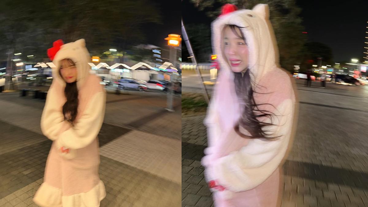 李多慧冷到模糊。（圖／翻攝自李多慧Threads）