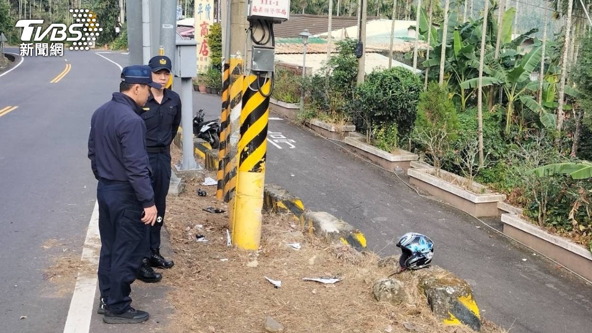 嘉義台3線死亡車禍 18歲男騎士疑「過彎失控」自撞電線桿不治