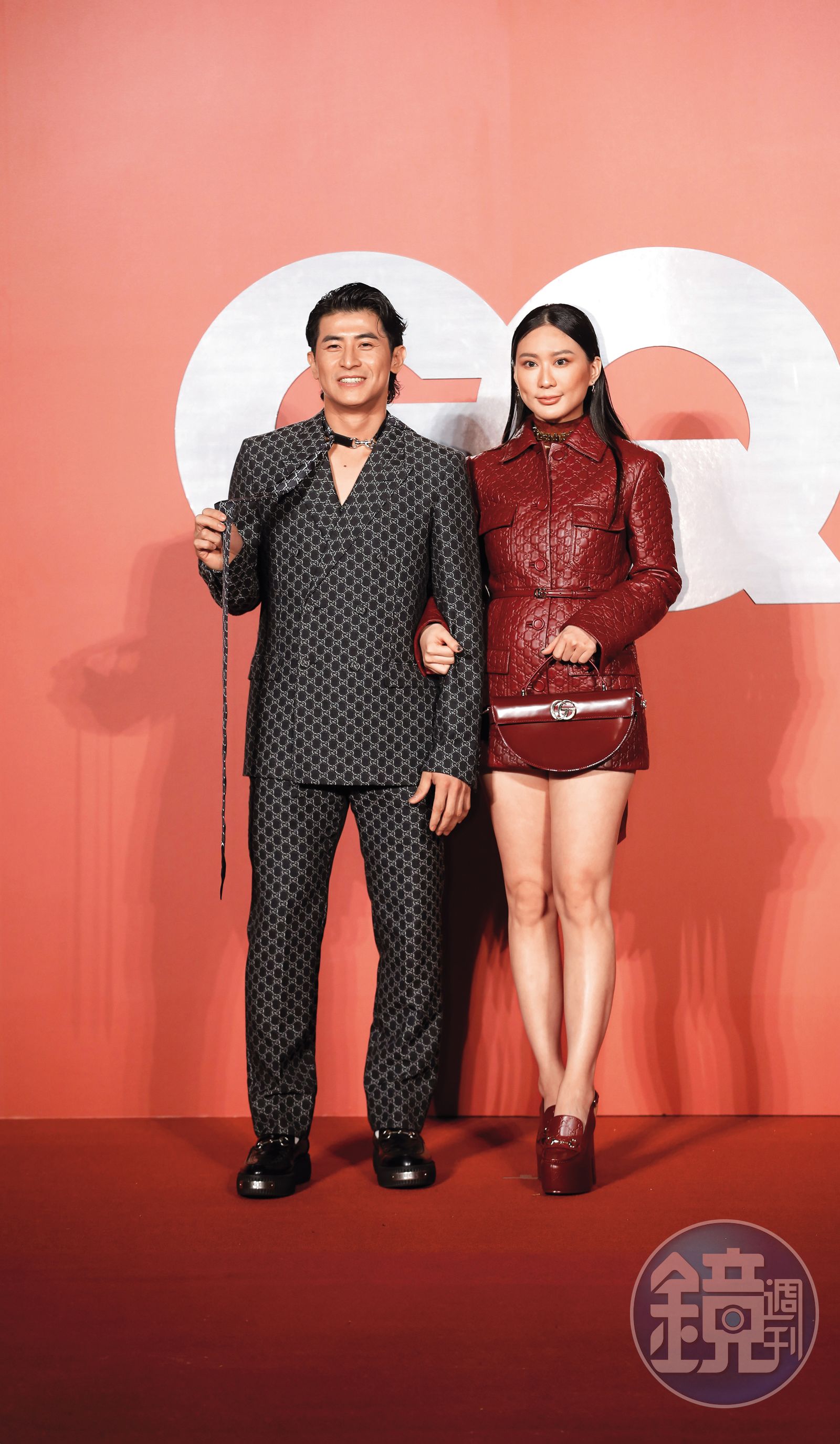 陳傑憲(左)與妻子Hailey(右)出席時尚活動,夫妻的好感情在鏡頭前展露無遺,兩人的戀愛故事也成為佳談流傳。(圖/鏡週刊)