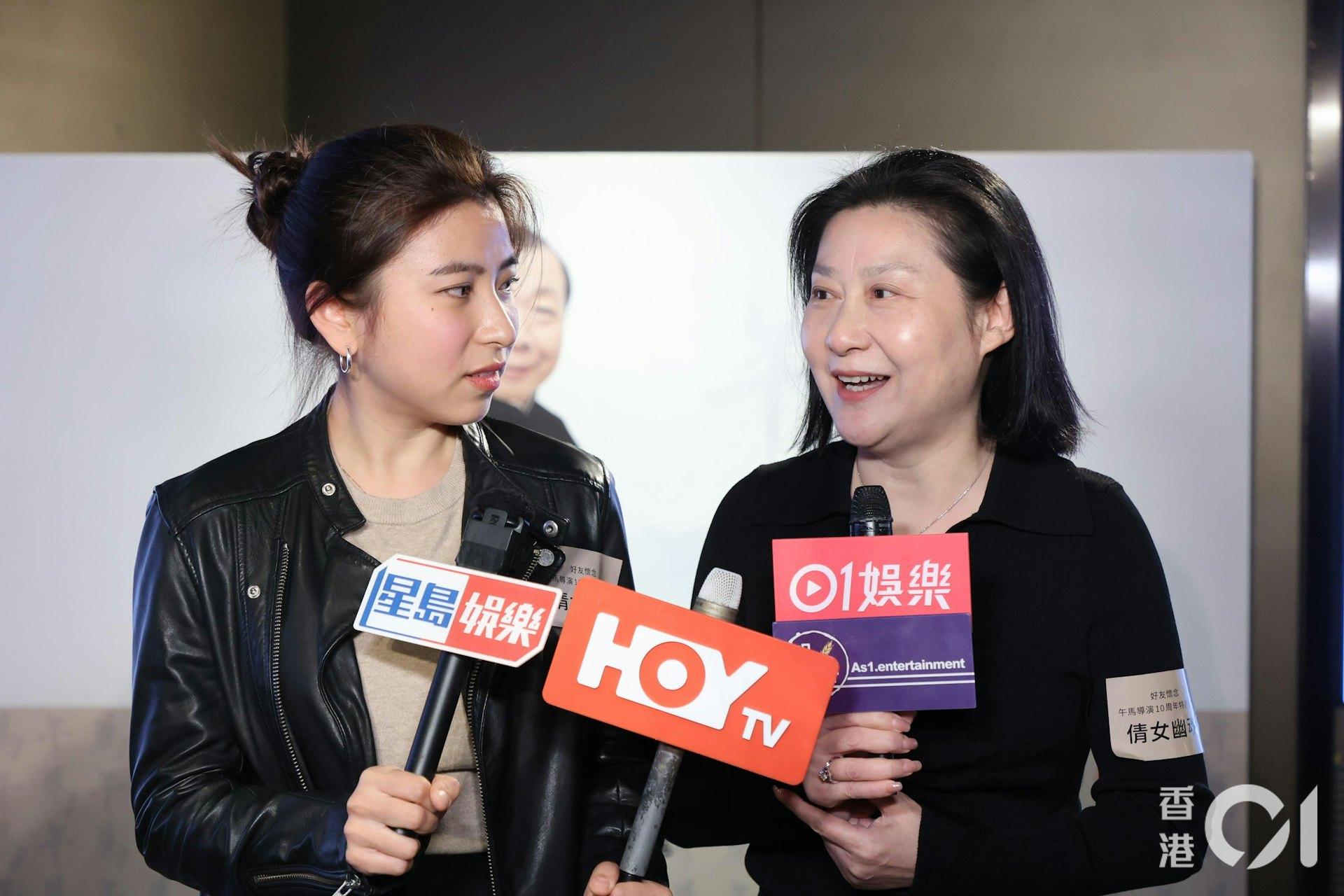午馬妻馬艷現為製片人，她坦言想幫女兒入行。（圖／香港01）