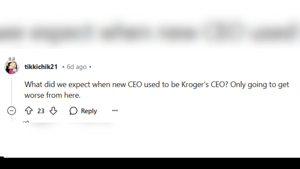 網友表示好市多換CEO後將每況愈下。(圖/翻攝自 Reddit)