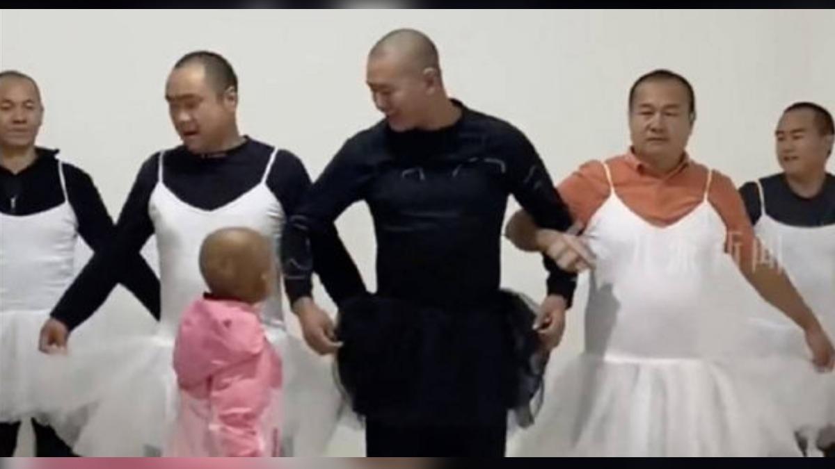 5個爸為「罹癌王孩子」籌醫藥費! 剃光頭、穿裙熱舞直播