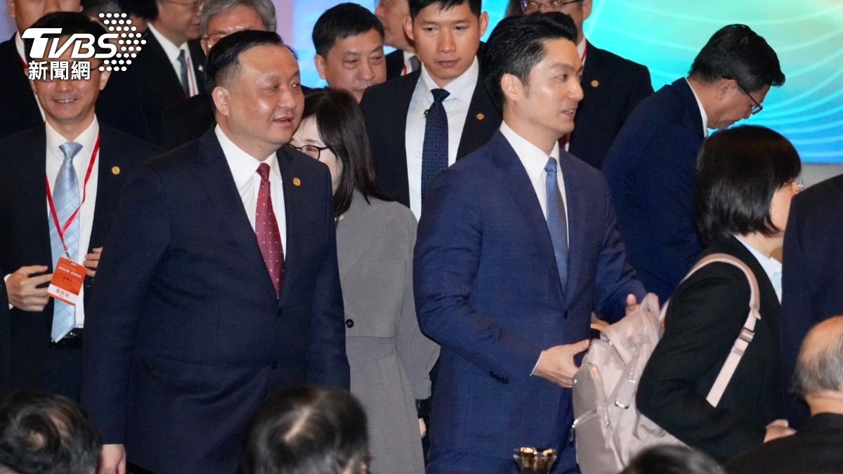 上海副市長華源、台北市長蔣萬安。(圖/區國強攝)