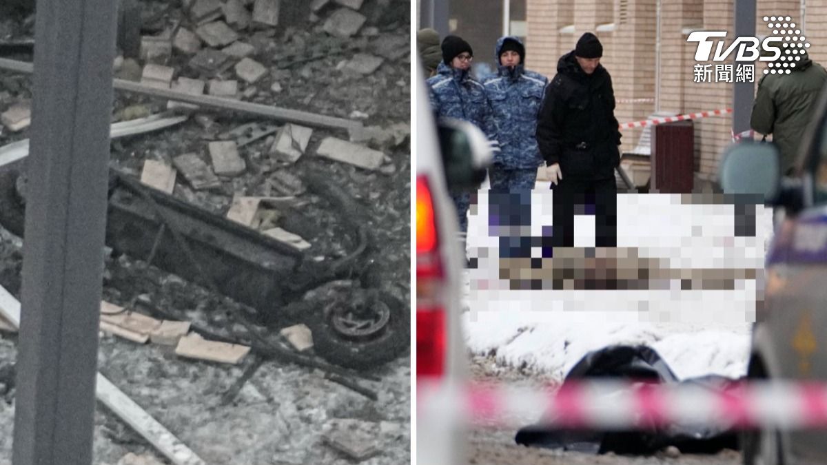現場疑似電動滑板車爆炸,中將與助手慘死。(圖/達志影像美聯社)
