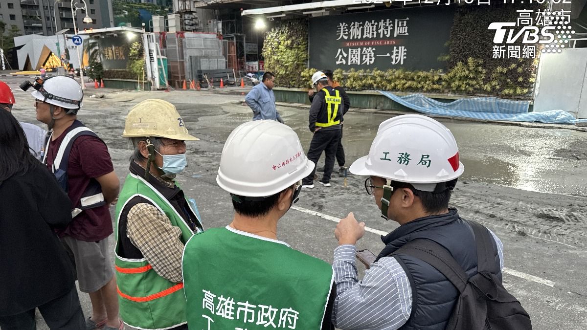 塌陷處已緊急回填。(圖/TVBS)