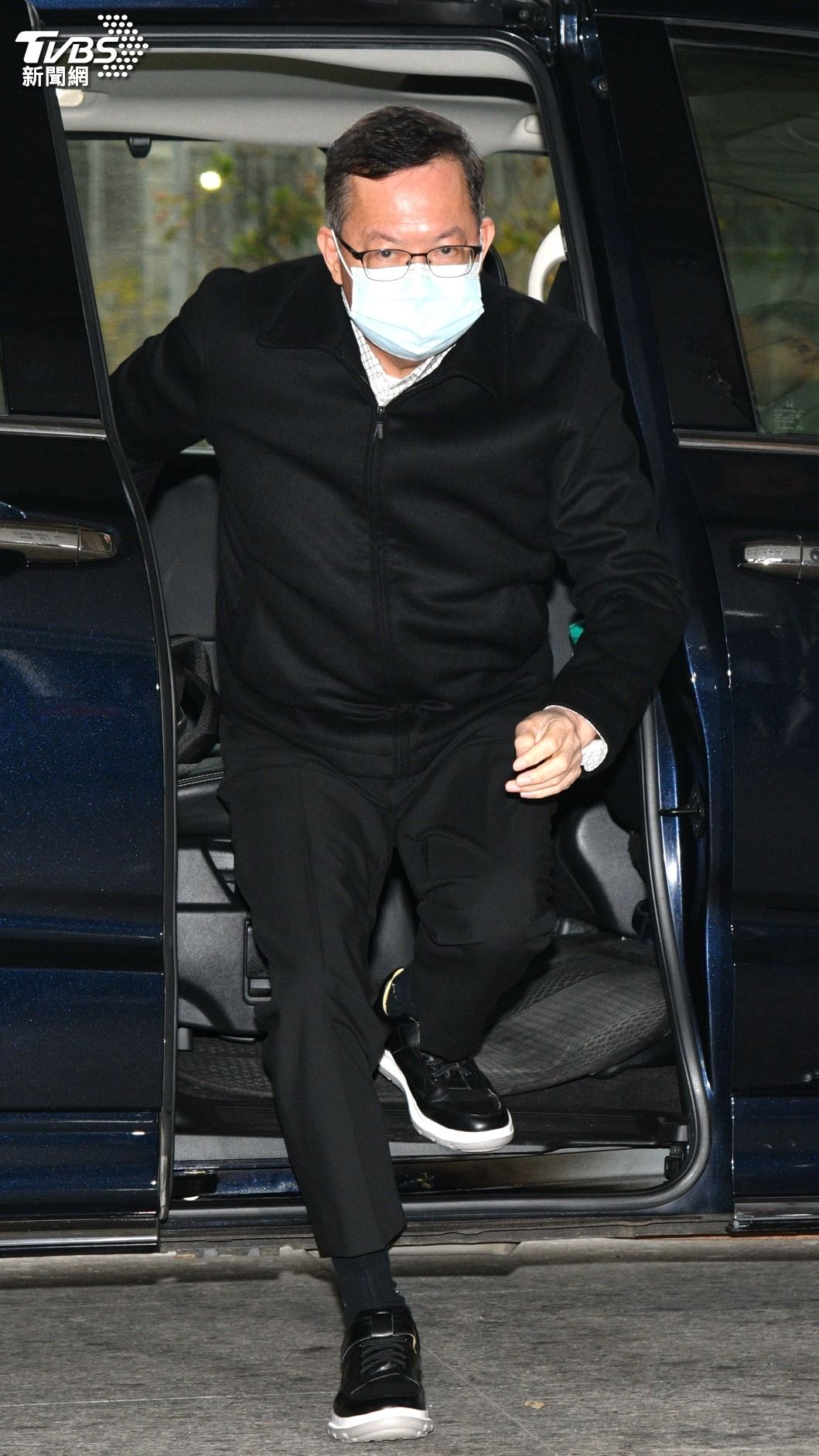 鄭文燦19日首次出庭。(圖/胡瑞麒攝)