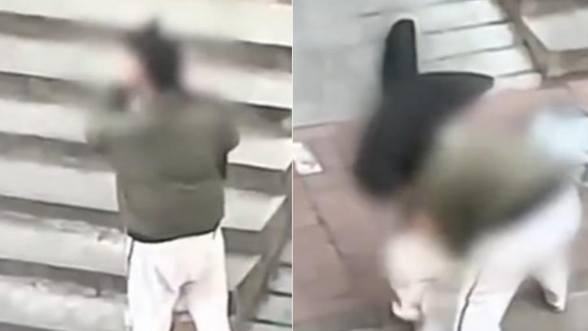 男大生偷吃被抓包!將女友壓「陸人行道親熱」路人全看傻