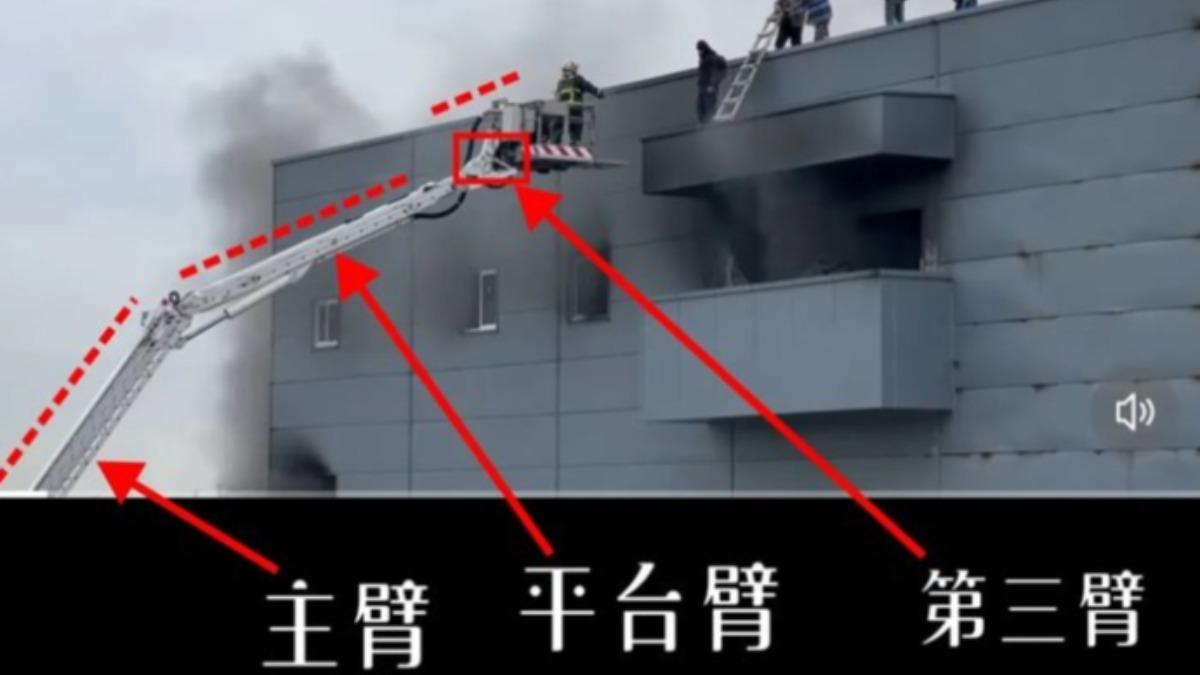 消防員圖解雲梯車「為什麼不靠近一點」。（圖／翻攝自threads @mercy.07.19）