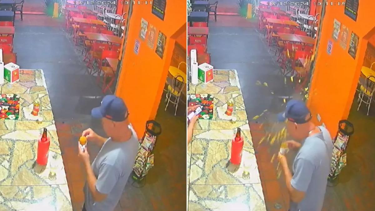 巴西男「咬雞塊瞬間爆炸」險喪命 滾燙內餡噴滿臉畫面曝