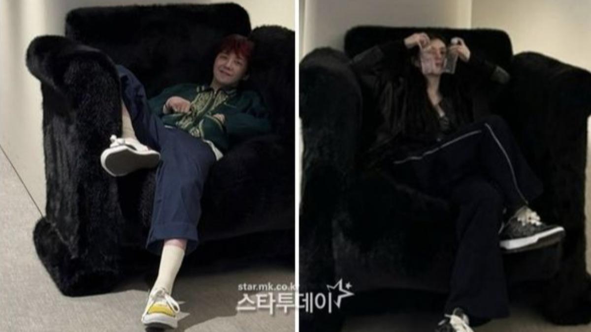 GD、韓韶禧在同一個地方打卡。(圖/翻攝自STARTODAY)