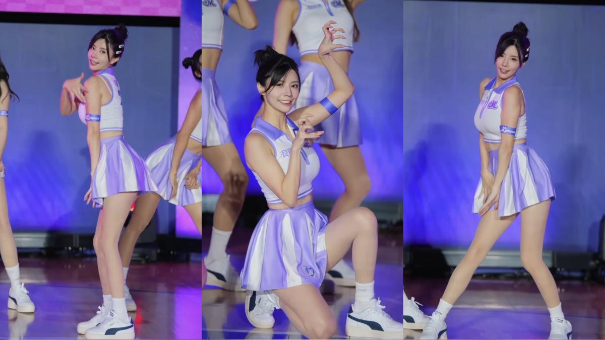 林艾融在IG上分享加入慕獅女孩後的首次表演片段,賣力熱舞的模樣讓許多粉絲瞬間戀愛。(圖/翻攝自林艾融IG)