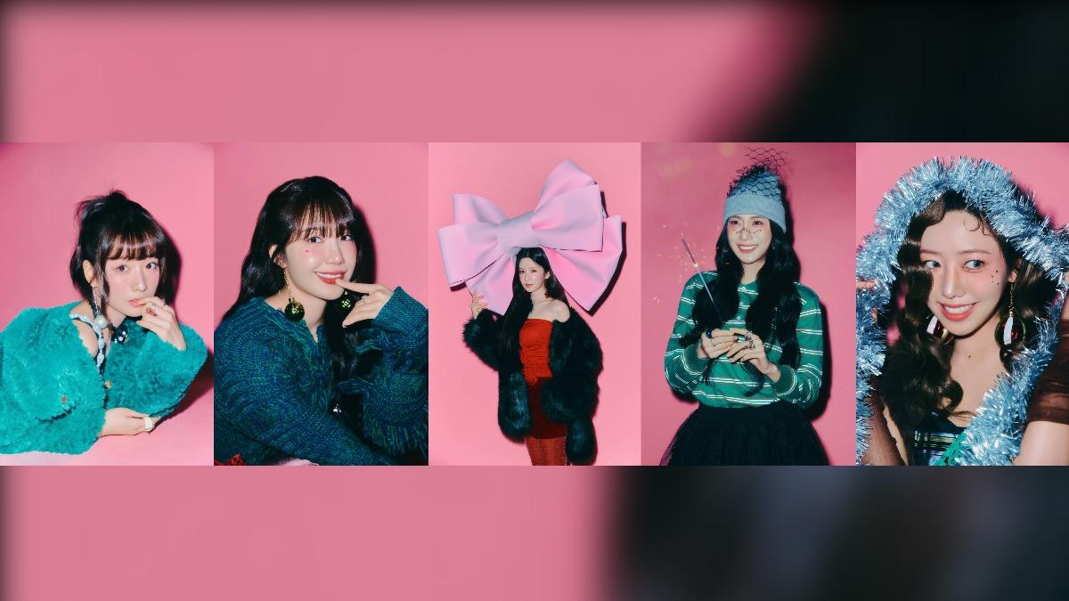 尹普美（左起）、鄭恩地、朴初瓏、吳夏榮與金南珠組成的女團Apink人氣非凡。（圖／SHOW Office提供）