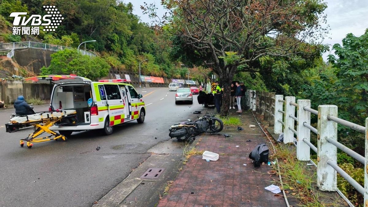 遭BMW擊落!女騎士噴飛墜6米深邊坡不治 駕駛辯:打滑