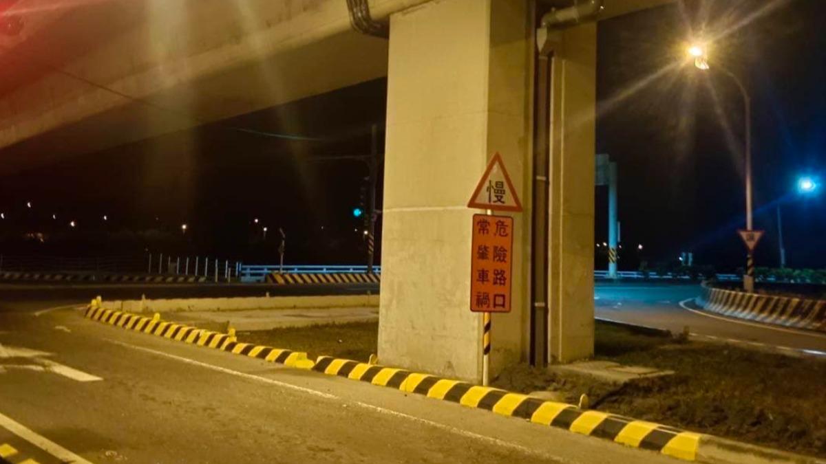 該處無監視器畫面，兩車的行車紀錄器也無法調閱。（圖／家屬提供）