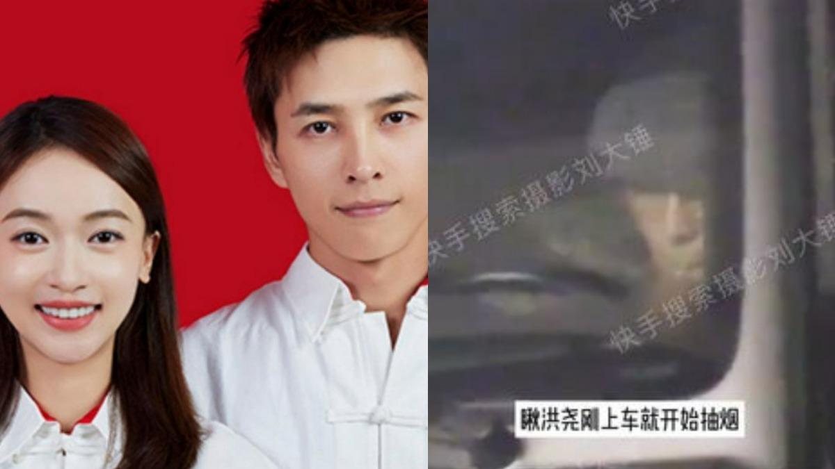 吳謹言挺大肚「吸尪二手菸」 洪堯車內吞吐挨轟:細節看人品