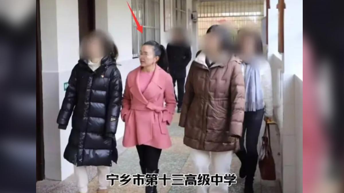 美魔女校長。(圖/翻攝自 陸媒)