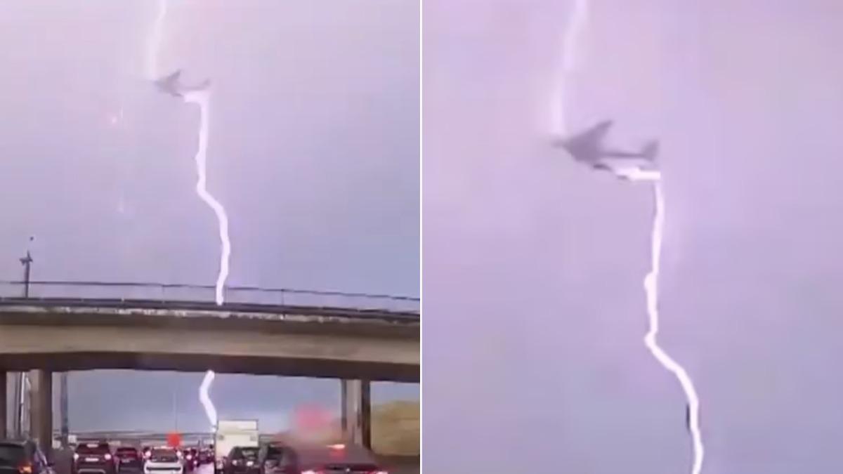 英航空一天2機遇雷擊!乘客驚呼「聞到焦味」 雷擊瞬間畫面曝