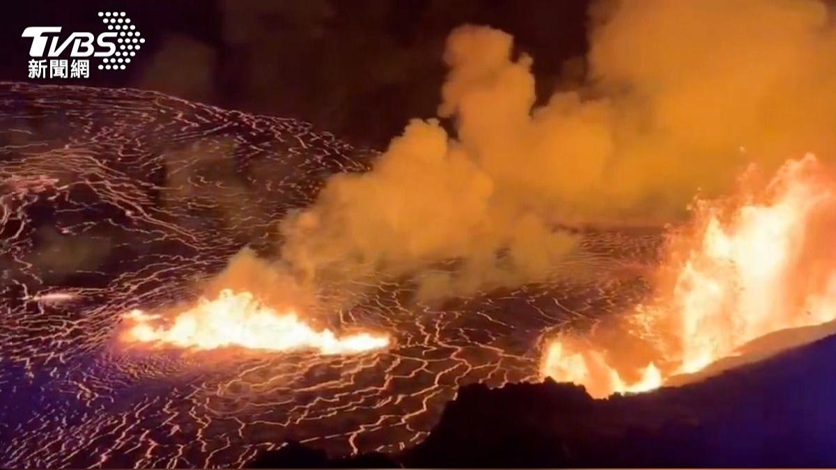 美夏威夷幾勞亞火山噴發 耶誕打卡點