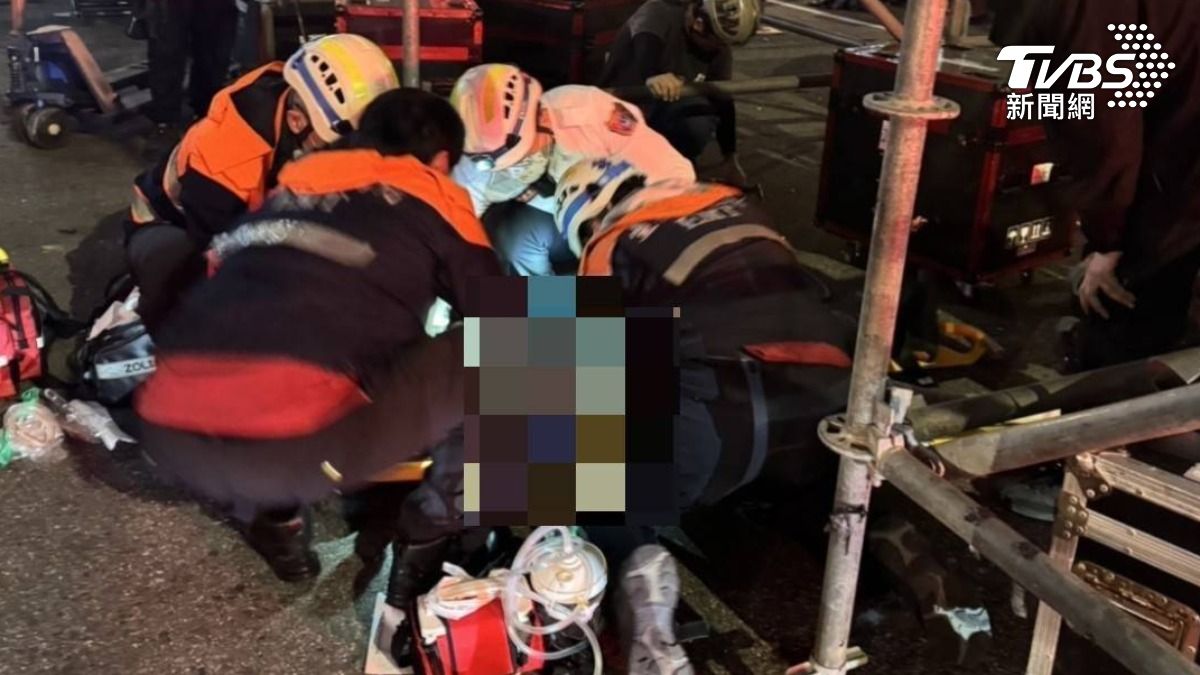 台北跨年舞台工人鷹架墜落 市府：會確保後續施工安全
