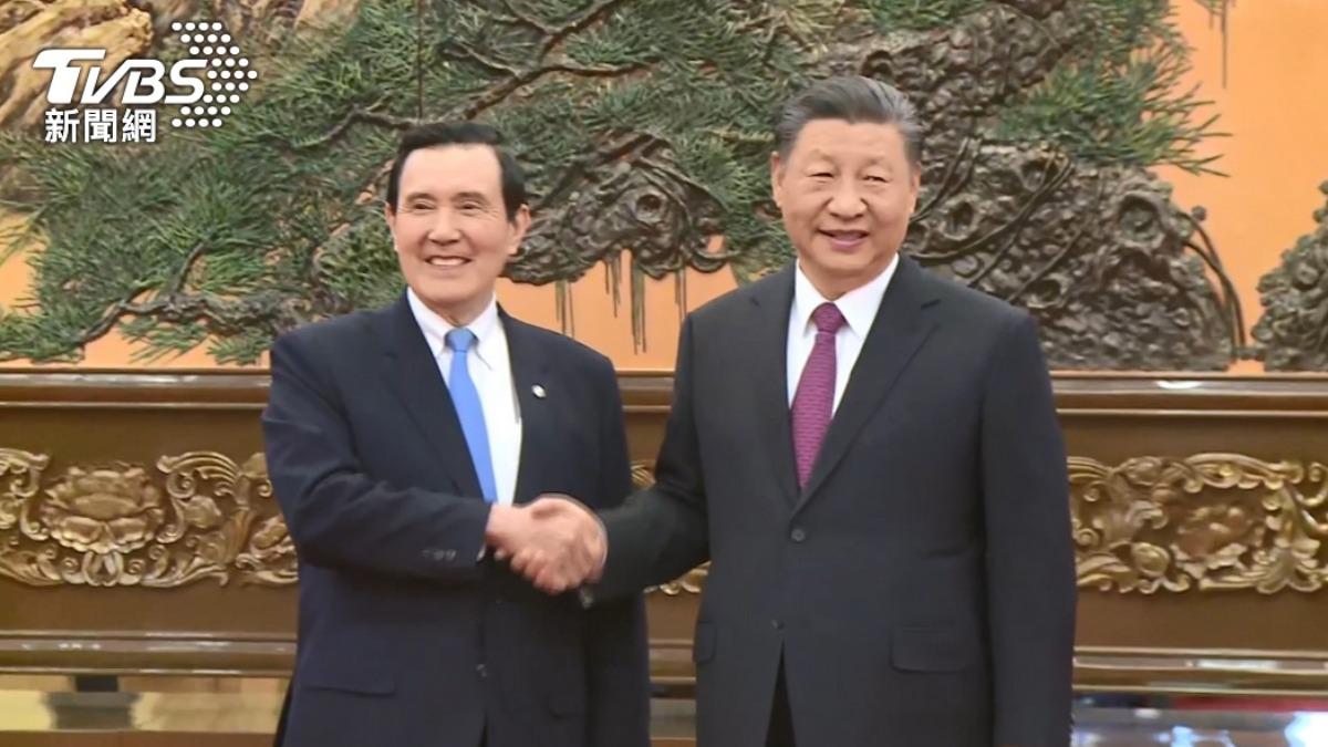 前總統馬英九與對岸領導人習近平2024年4月10日曾「二會」。（圖／TVBS資料畫面）