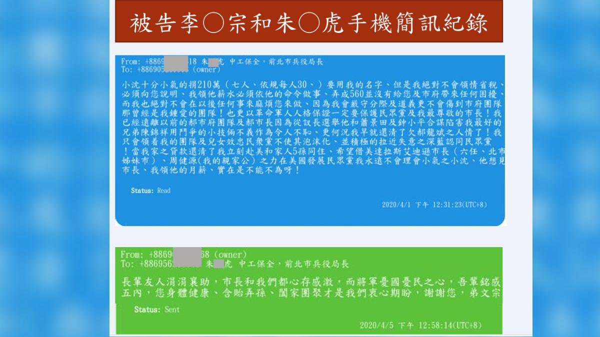 捐210萬給柯文哲 朱亞虎簡訊曝光罵「小沈十分小氣」
