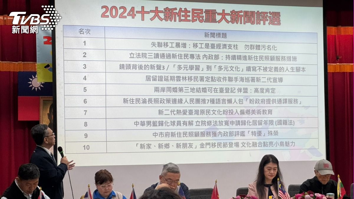 2024十大新住民重大新聞出爐 盼超越負面形象大眾勿污名化