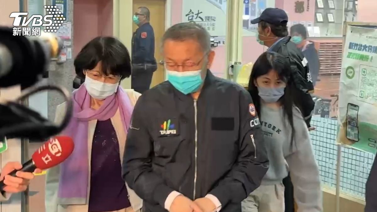 柯文哲和陳珮琪。(圖/TVBS)