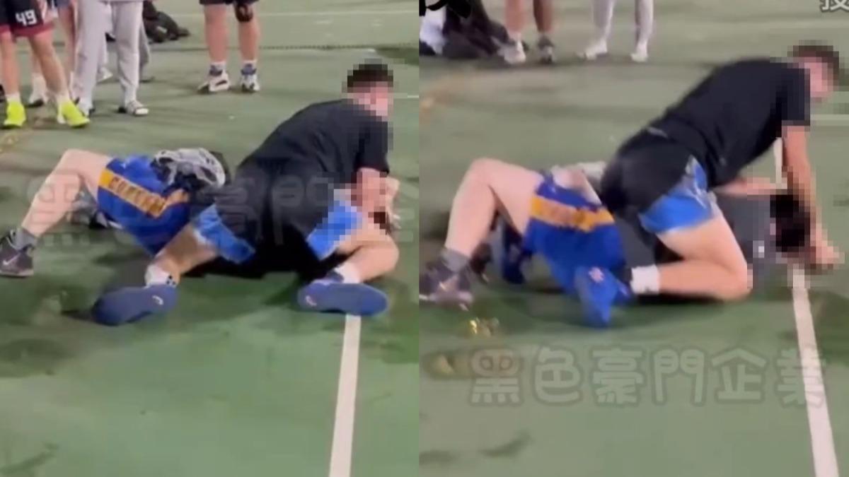 籃球場衝突！肢體碰撞不爽　中年男遭學生「狠壓在地」