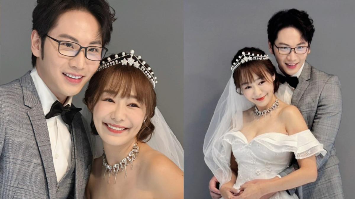 八點檔女神無預警公開婚紗照!深V炸出「渾圓豐滿」男伴顏值超高