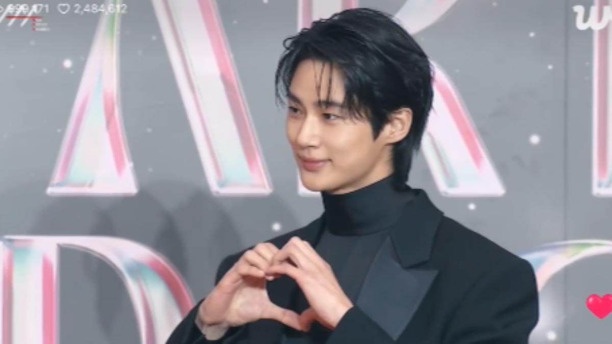 邊佑錫出席AAA。（圖／取自Ｗeverse）
