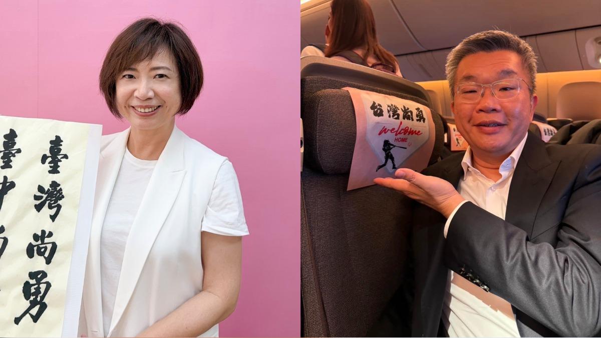 民進黨立委何欣純(左)、蔡其昌都是2026年參選台中市長的可能人選。(圖/翻攝自何欣純、蔡其昌臉書)