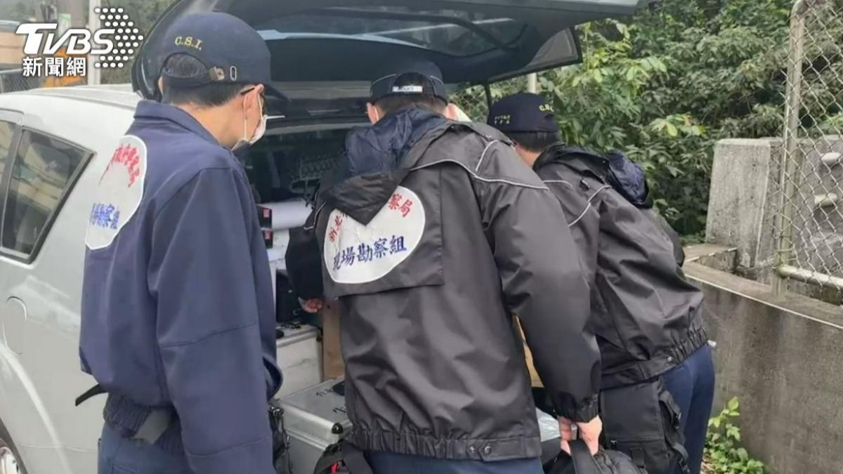 鑑識人員場採證。（圖／TVBS）