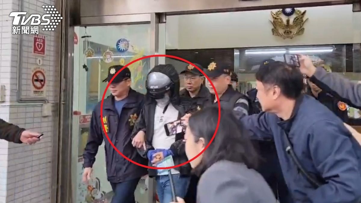台中大甲逮捕吳姓主嫌。（圖／TVBS）