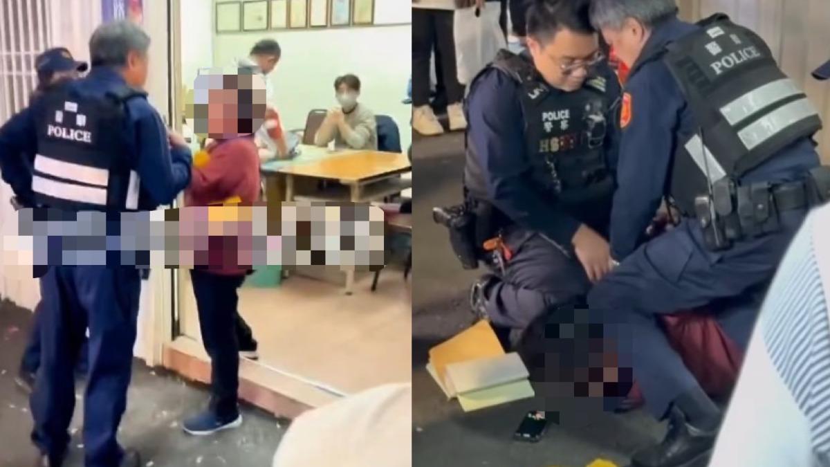 台南暴走婦「退不了貨」大鬧夜市 手機狂拍警尖叫:給我上銬了!