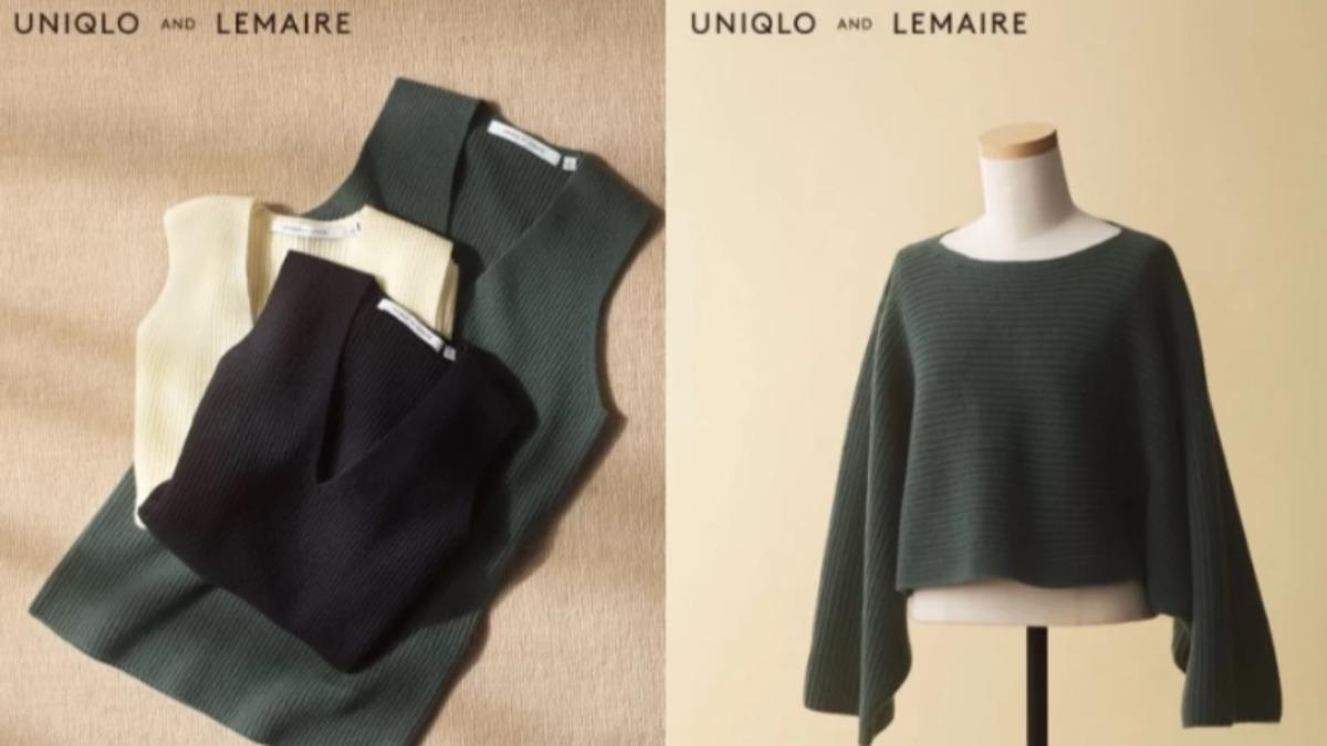 回歸單品包含女款的圓領針織毛衣、V領羅紋針織背心。（圖／IG@uniqlo_jp）