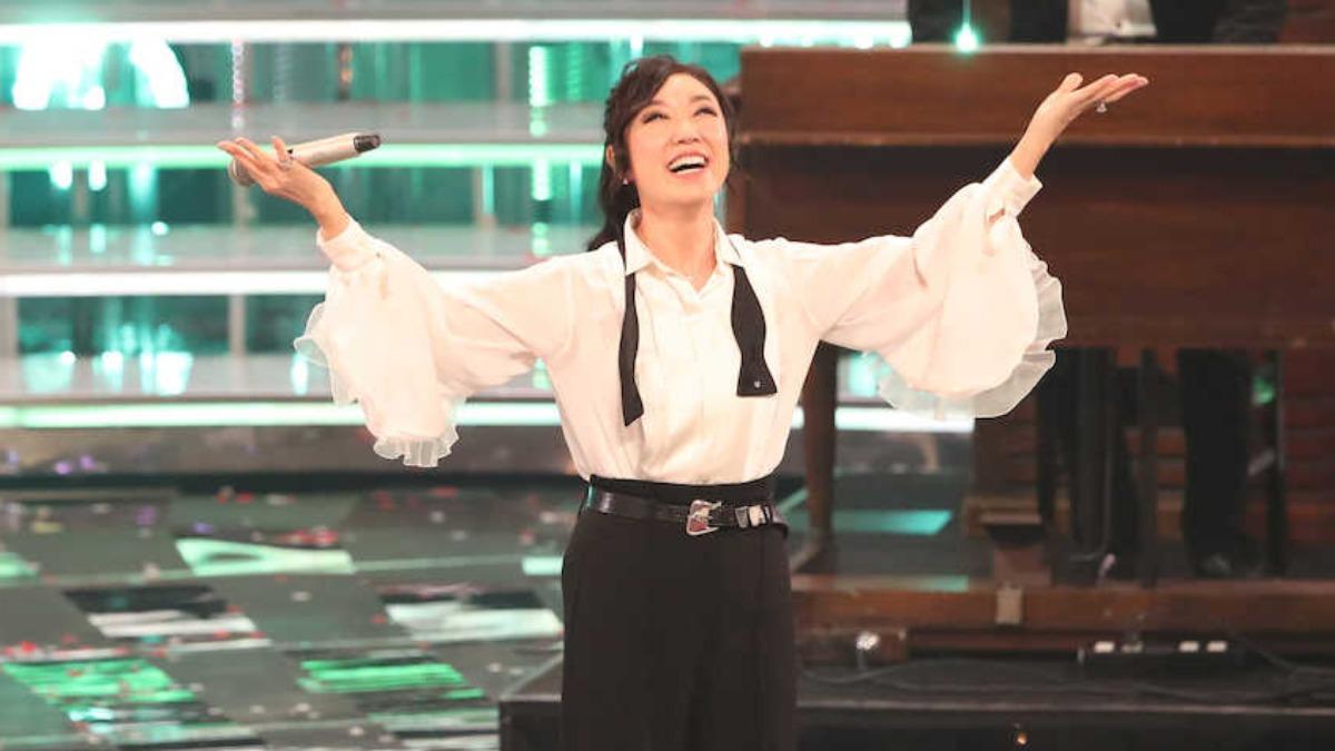 2018年（第69屆）松任谷由實「瞬間移動」到會場。（圖／翻攝自スポニチ）