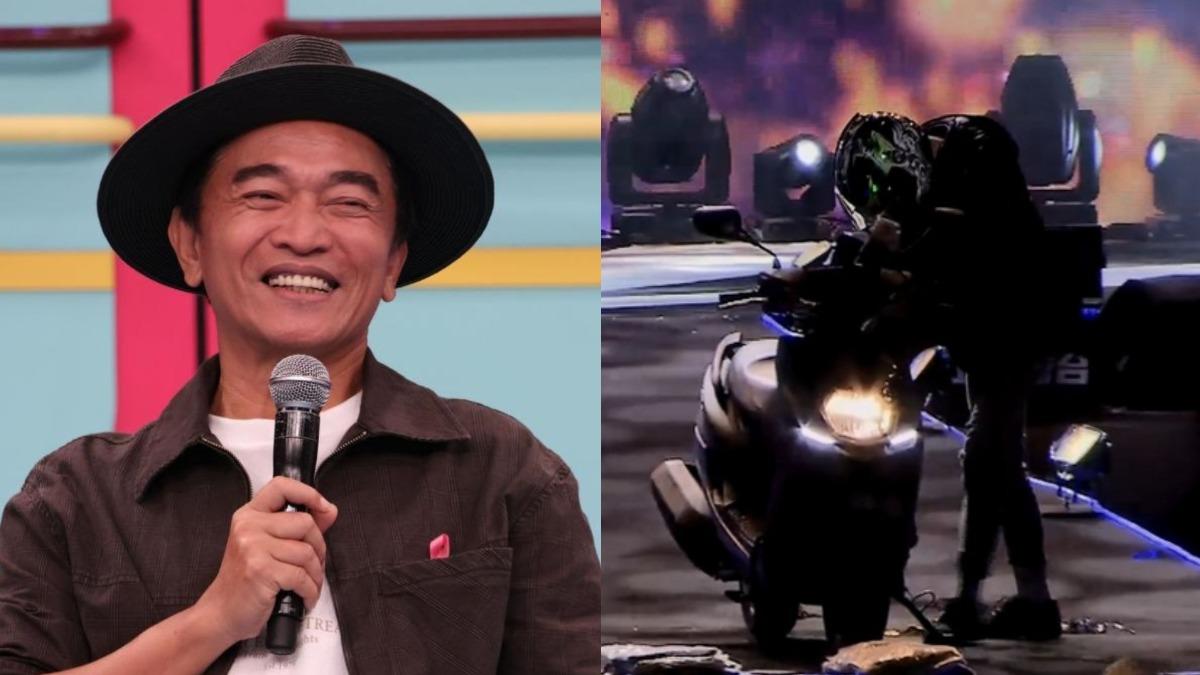 跨年最瞎鬧劇!吳宗憲唱一半「陌生男騎車上台」 10萬人重溫朝聖