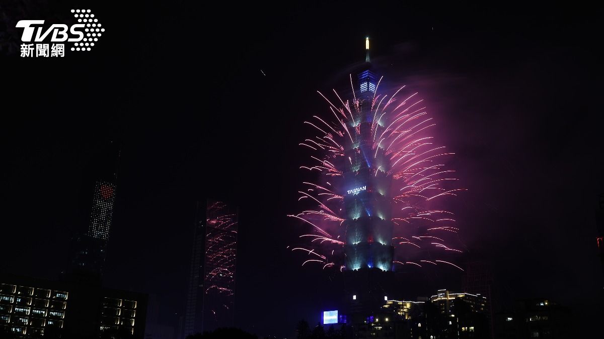 台北101煙火。(圖/張哲鳴攝)