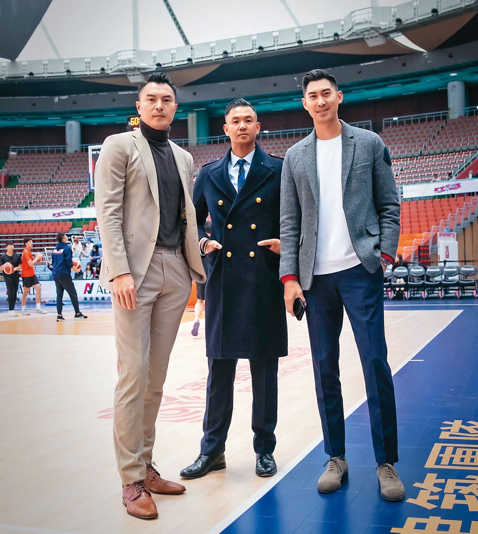黑人(中)現擔任P. LEAGUE+副會長,視籃球為一生志業。(翻攝自陳建州IG)