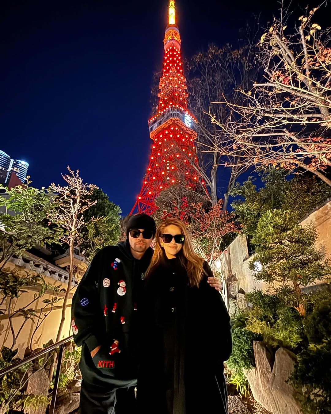 昆凌與周杰倫到日本過冬。(圖/翻攝自IG @hannah_quinlivan)