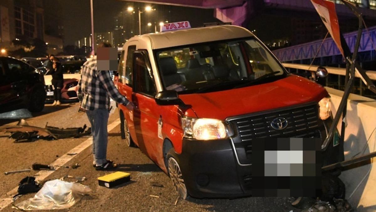 西九龍公路車禍疑計程車切線釀3死 65歲司機涉危駕被捕