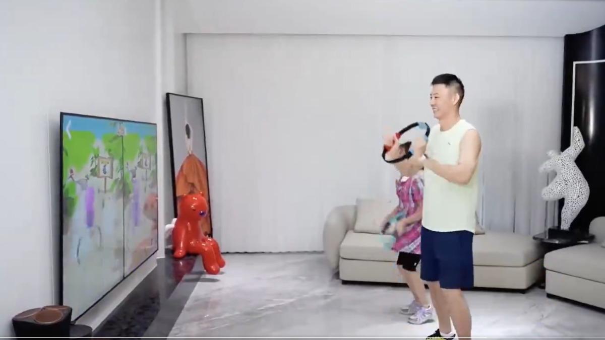 中國電信推出的《健身環大師》被指抄襲任天堂的《健身環大冒險》。(圖/翻攝自X@SimonJP404)