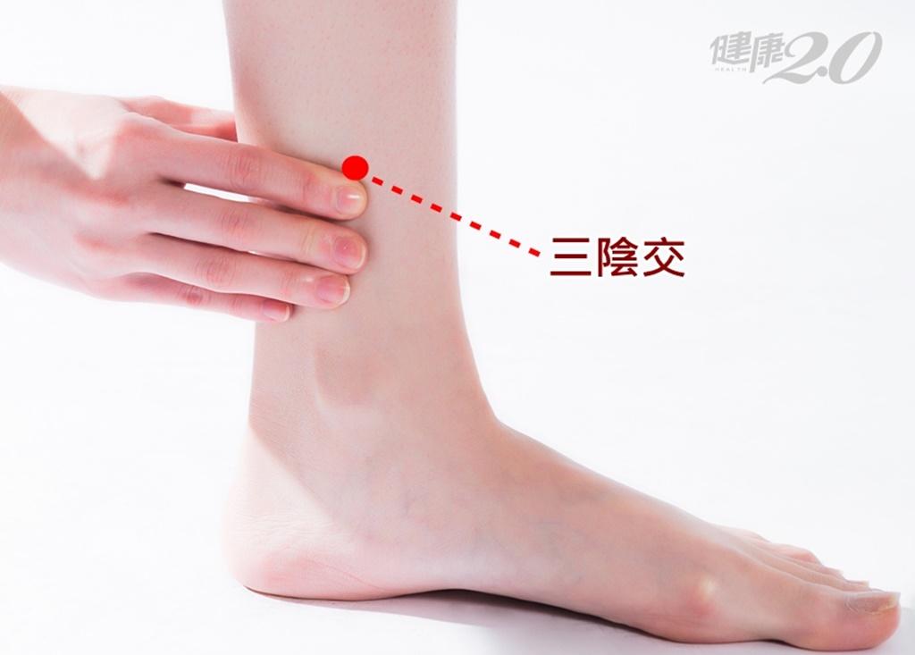 三陰交穴位置。(圖/健康2.0)