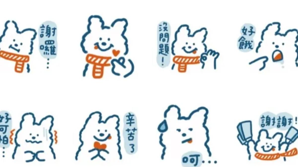 LINE購物 × 潦草小狗。(圖/翻攝自LINE)